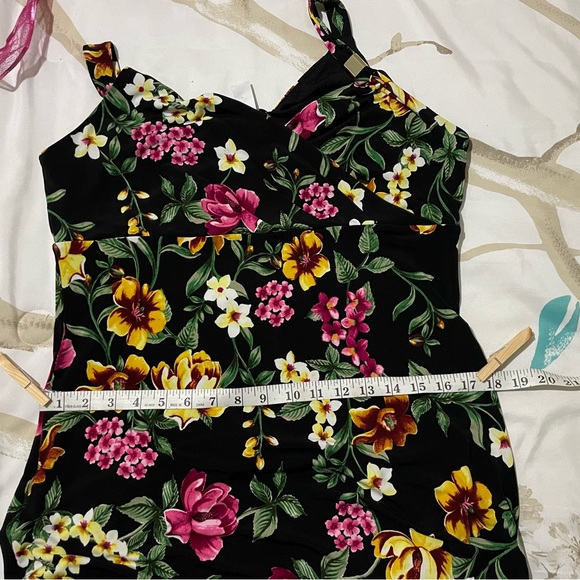 White House Black Market Black Floral Maxi Dress - Picture 7 of 16